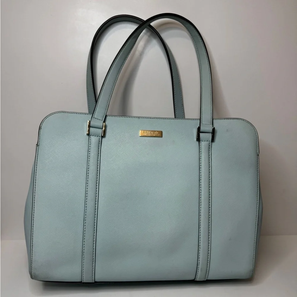 Kate Spade Tote Bag Newbury Lane Miles Saffiano Leather 3 Compartment w/ Wallet
